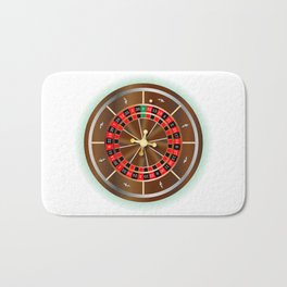 Roulette Wheel Bath Mat | Illustration, Graphic Design, Game, Abstract 
