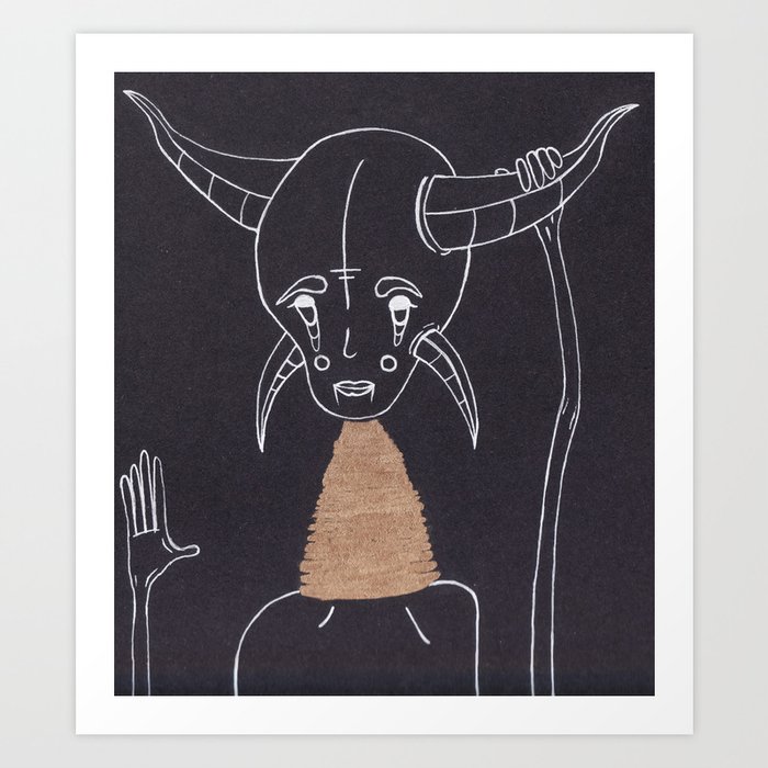 Learn to Love Your Horns Art Print