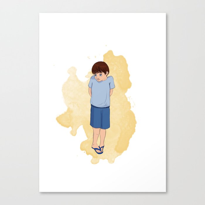 Cute little boy Canvas Print
