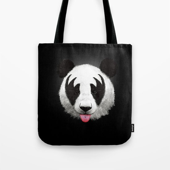 Kiss of a panda Tote Bag