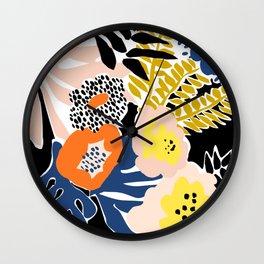 More design for a happy life - with black Wall Clock