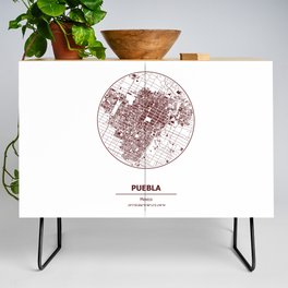 Puebla city map coordinates Credenza