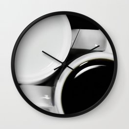 #Yin & #Yang, #coffee and #milk in #Cups #homedecors Wall Clock