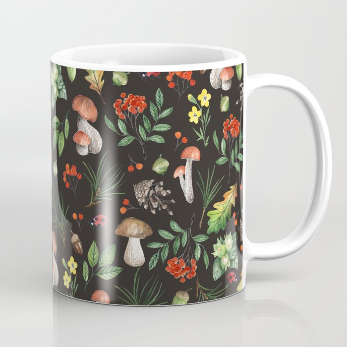 Forest. Brown pattern Coffee Mug