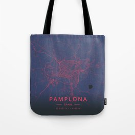 Pamplona, Spain - Neon Tote Bag