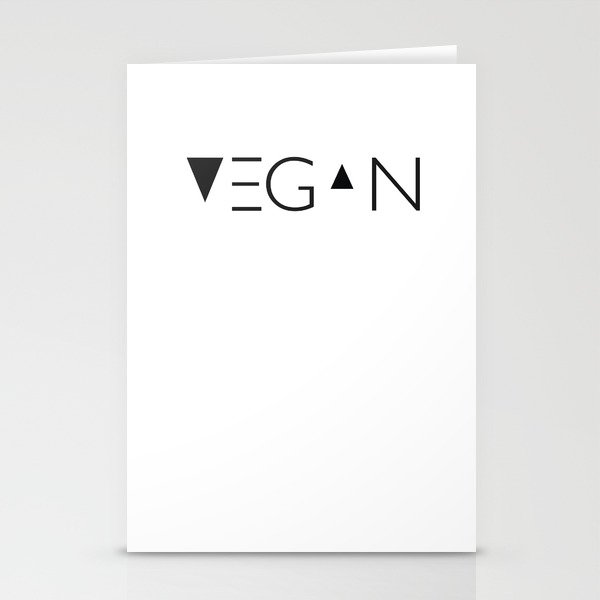 vegan me Stationery Cards