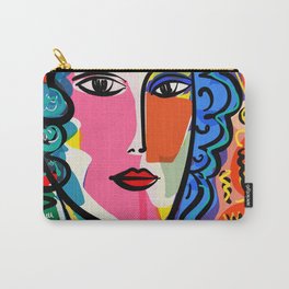 French Portrait Colorful Woman Fauvism by Emmanuel Signorino Carry-All Pouch