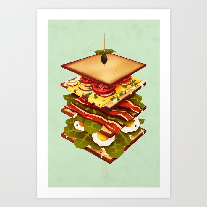 Discover the motif SANDWICH by Yetiland as a print at TOPPOSTER