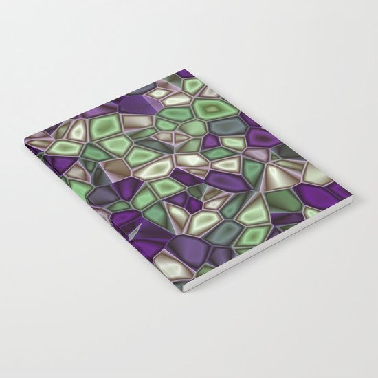 Fractal Gems 02 - Purples and Greens Notebook