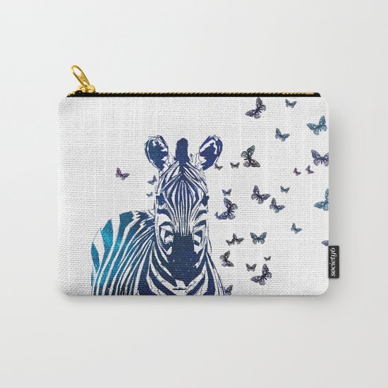 Zebra Carry-All Pouch