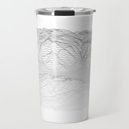 Steamboat and Mount Werner Stylized Topographic Map - Grey Gradient Travel Mug