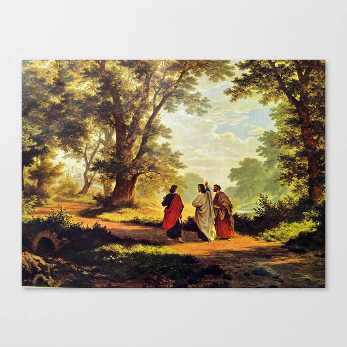 Road To Emmaus Canvas Print
