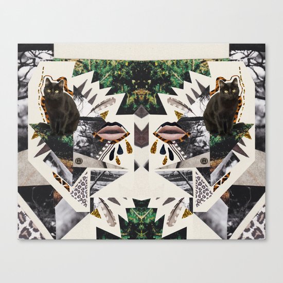 AYAHUASCA CAT (Kaleidoscope) Canvas Print