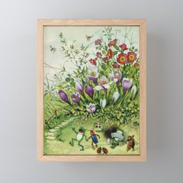 “A Dance in Spring” by Fritz Baumgarten  Framed Mini Art Print