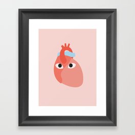 A Hypebeast's Heart Framed Art Print