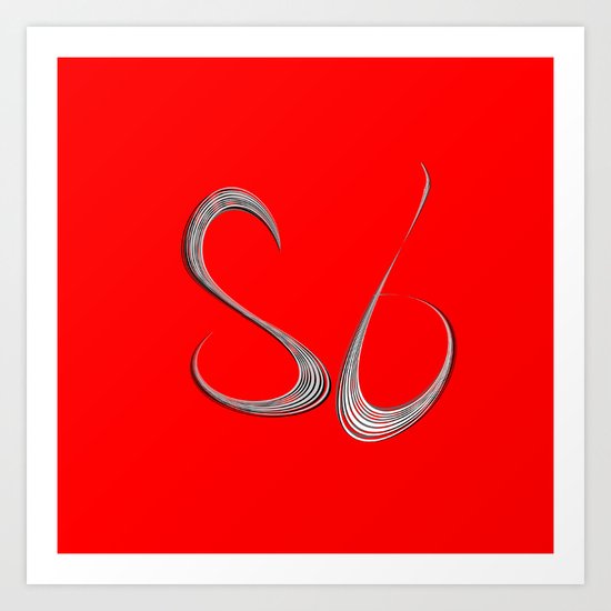 S6 Combed Lines Art Print