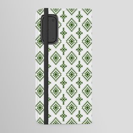 Green Native American Tribal Pattern Android Wallet Case