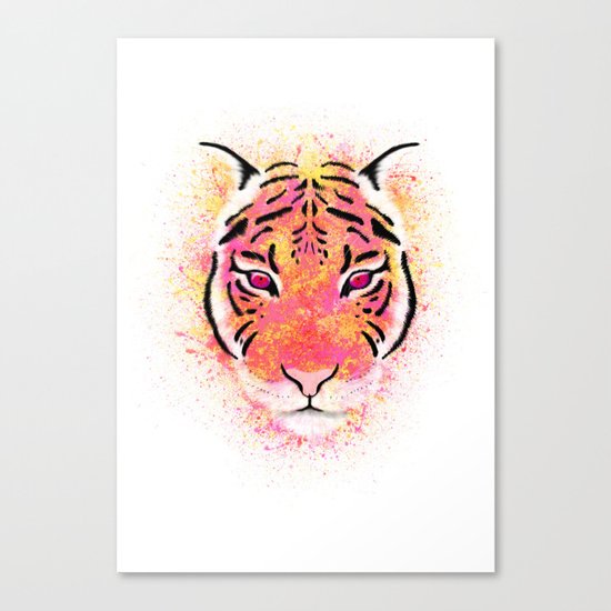 Sherbet Tiger Canvas Print