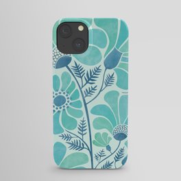 Himalayan Blue Poppies Floral iPhone Case