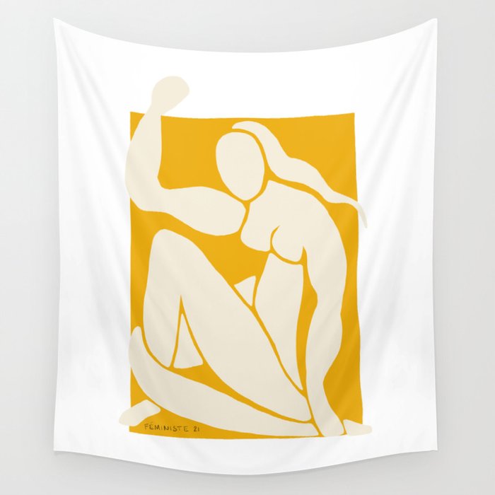 NUDE FÉMINISTE II Wall Tapestry