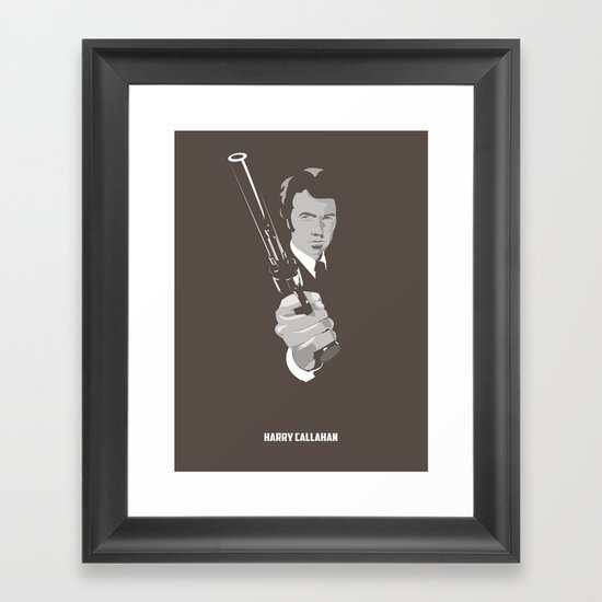 Harry Callahan - Clint Eastwood Framed Art Print