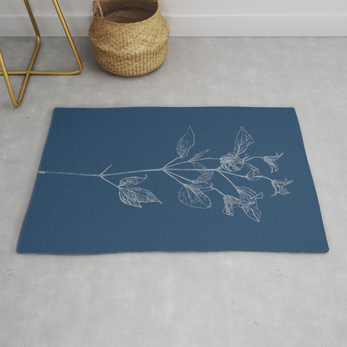 Clematis Blueprint Rug