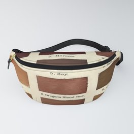 Vintage Color Chart- Hues of Brown and Tan Fanny Pack