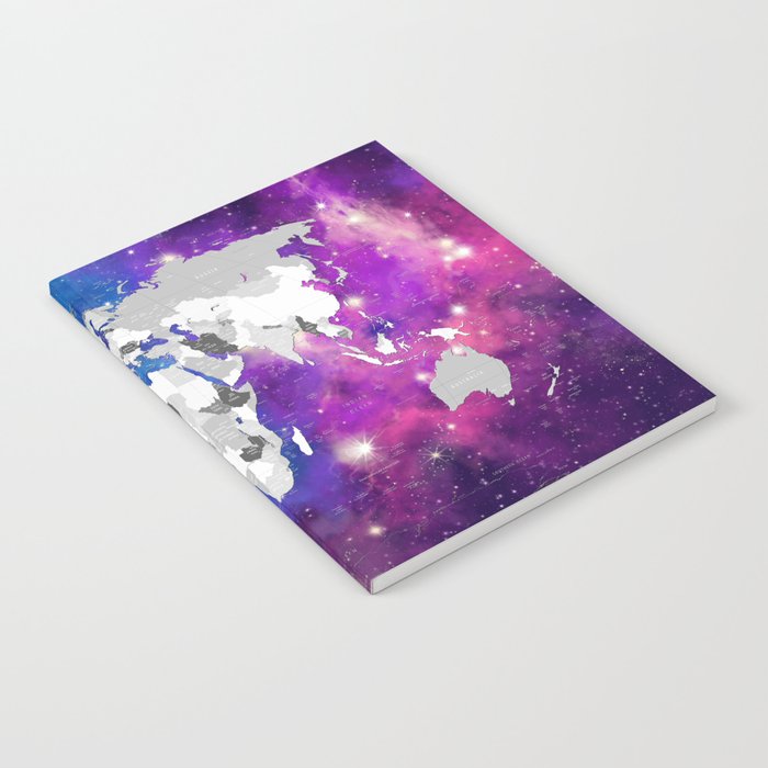 world map political galaxy 3 Notebook