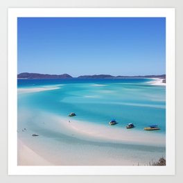 Australia Photography - Whitehaven Beach Art Print | Southaustralia, Sydney, Melbourne, Nature, Perth, Victoria, Beach, Animal, Photo, Australia 