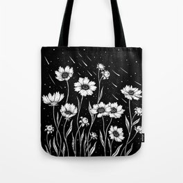 Midnight Golden Wave Tote Bag