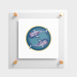 Solitary Whale Shark Floating Acrylic Print