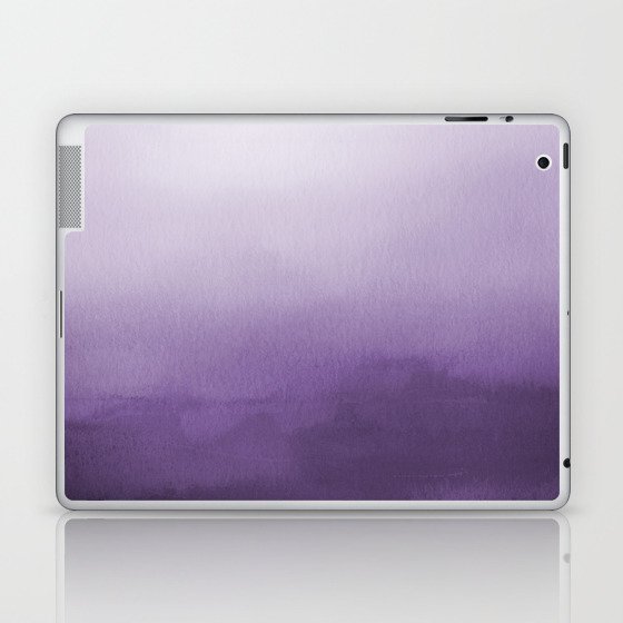 Inspired by Pantone Chive Blossom Purple 18-3634 Watercolor Abstract Art Laptop & iPad Skin