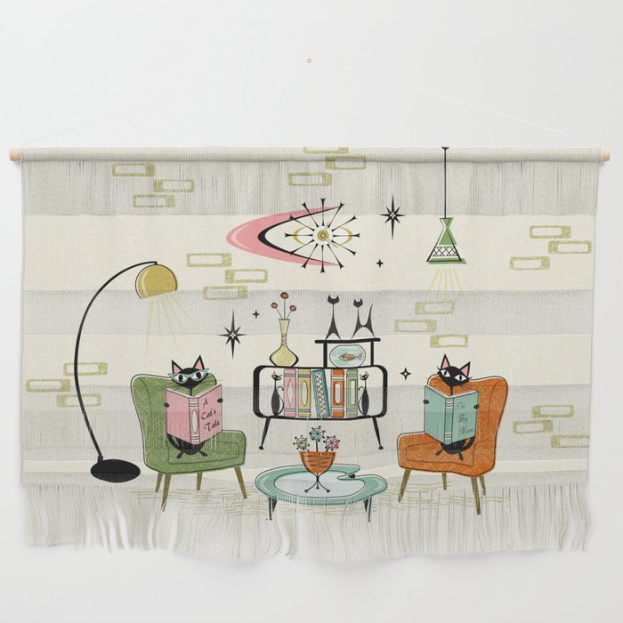 Cozy Cats’ Den ©studioxtine Wall Hanging