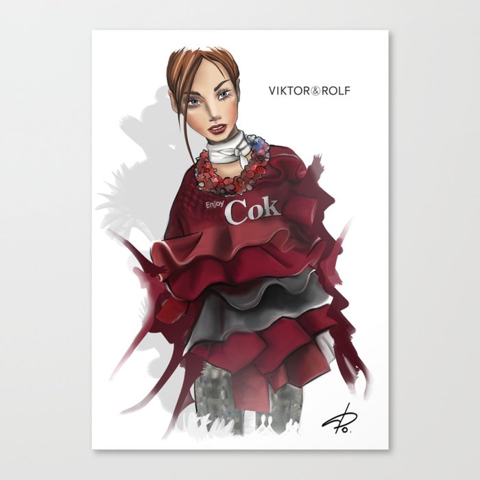 Victor and Rolf, Fashion Illustration Canvas Print