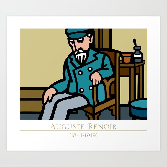 auguste renoir (portrait) Art Print