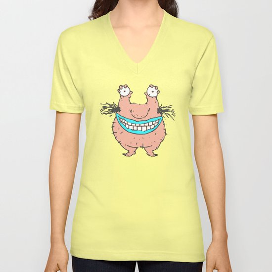 Ahh Real Monsters Crumb Unisex V-Neck by savesarah | Society6