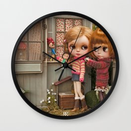 Erregiro Blythe Custom Doll Play Garden Wall Clock