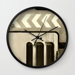 Road Roller Chevron 05 - Industrial Abstract Wall Clock