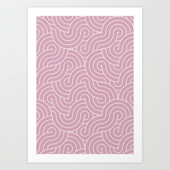 SWIRL / sorbet Art Print