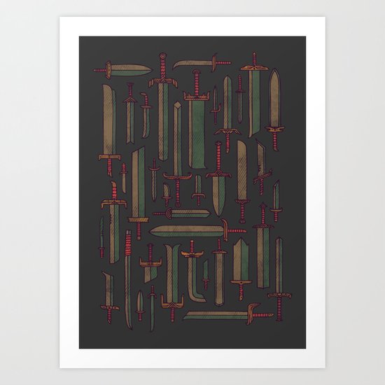 Bunch of Blades Art Print
