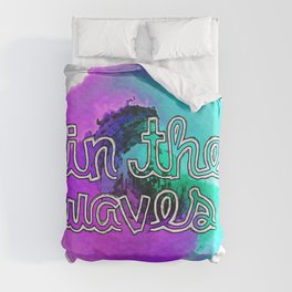 In The Waves Duvet Cover