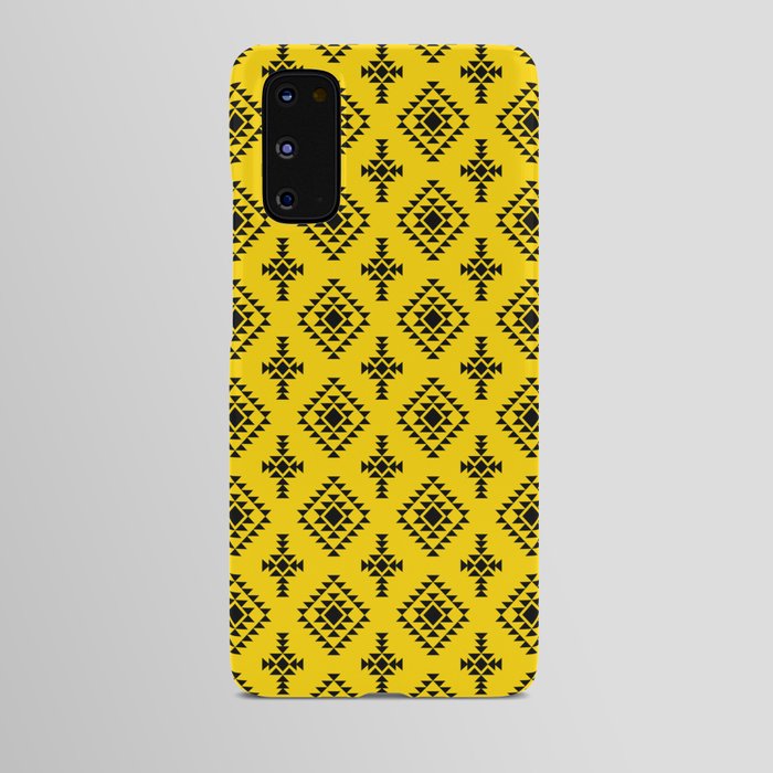 Yellow and Black Native American Tribal Pattern Android Case