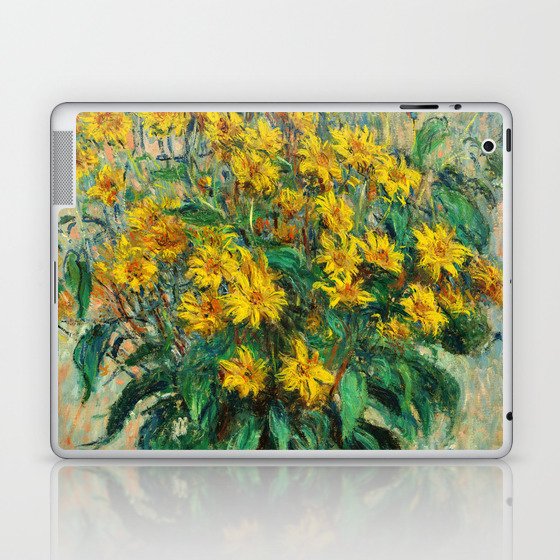 Claude Monet - Jerusalem Artichoke Flowers Laptop & iPad Skin