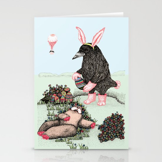 Crow Serie :: Easter Crow Stationery Cards