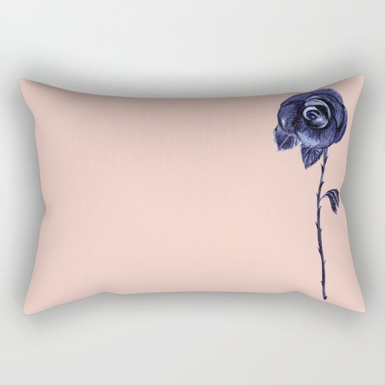 Rose Pink Rectangular Pillow