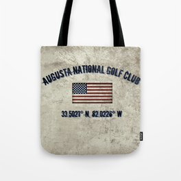 Augusta National Golf Club, Coordinates Tote Bag