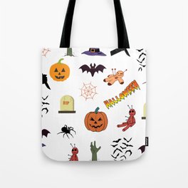 Cute Halloween Patterns Tote Bag