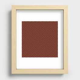 Patterned Geometric Shapes LXXXI Recessed Framed Print