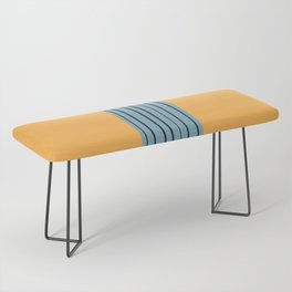 Flawa - Yellow Blue Colourful Minimalistic Art Design Pattern Bench