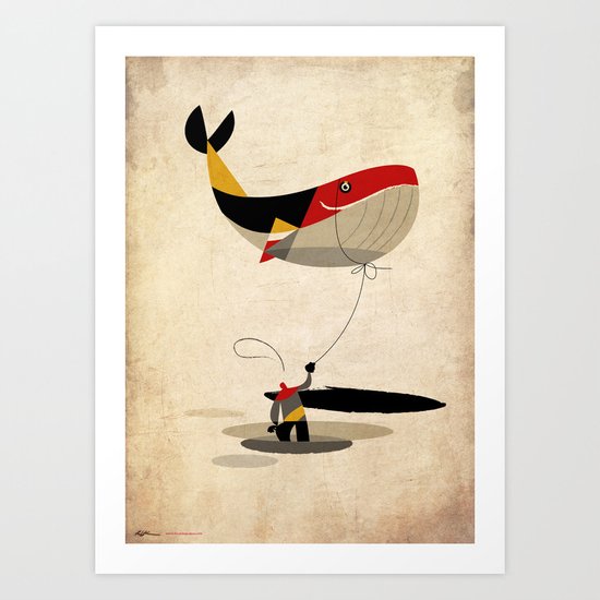 thoughts on a leash Art Print